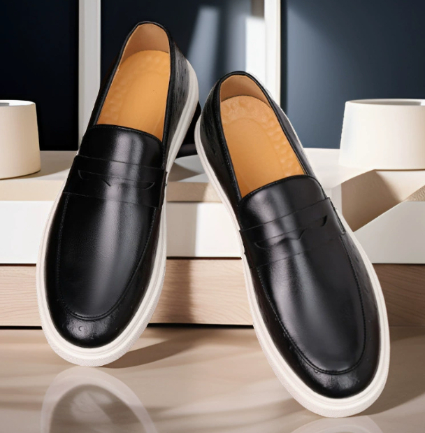 Men's Casual Loafers with Elegant British Design and High Breathability