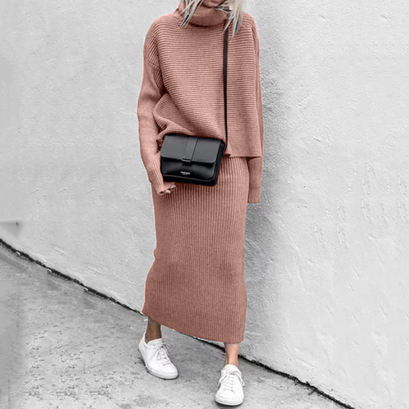 Two-Piece Set – Casual and Fashionable Loose Long Skirt Outfit