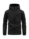 Men's casual hooded jacket – solid color with a practical multi-pocket design