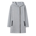 Trendy Women's Fleece Hoodie Sweatshirt Jacket