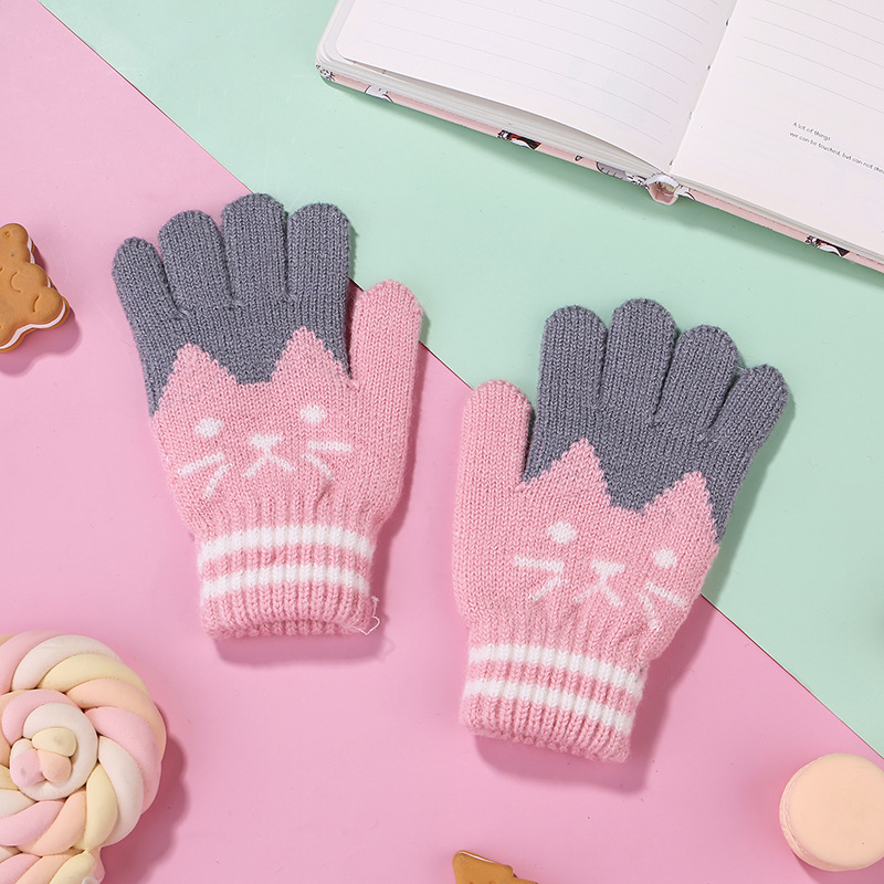 Children’s Thick Soft Wool Gloves – Warm & Comfortable