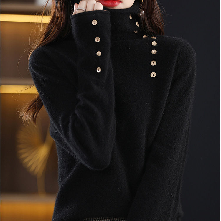 بلوزة محبوكة ضيقة جديدة بأسلوب عصري متعدد الاستخدامات