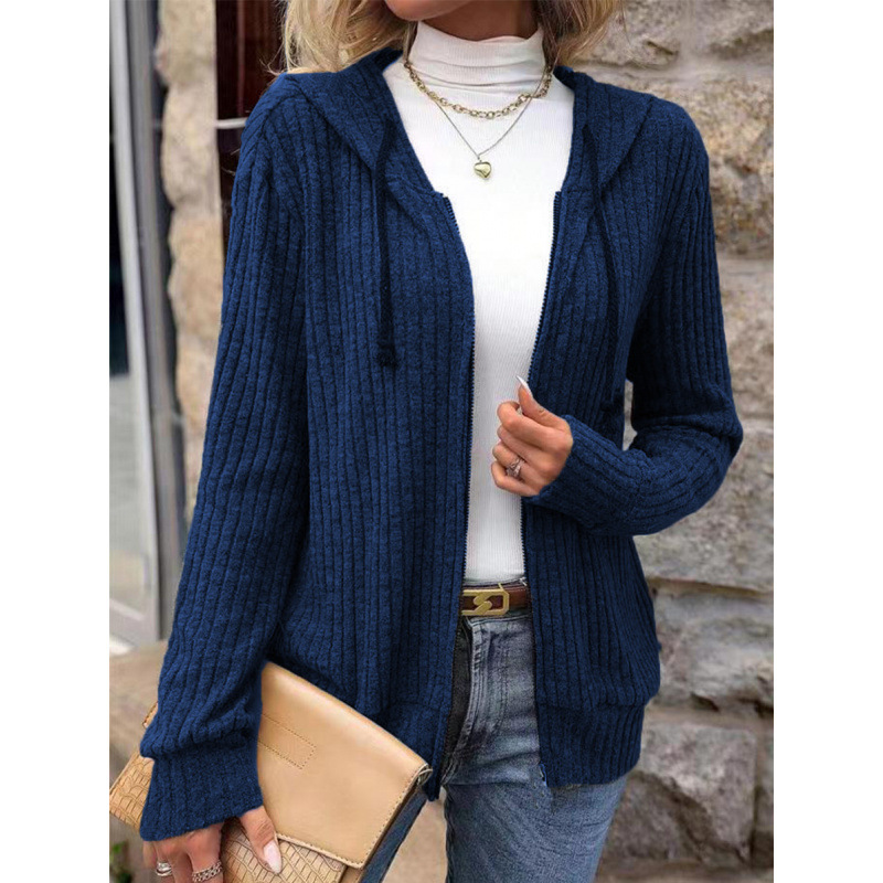 Casual Loose-Fit Striped Sweater Sweatshirt