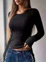 Women’s Solid Color Long Sleeve Blouse