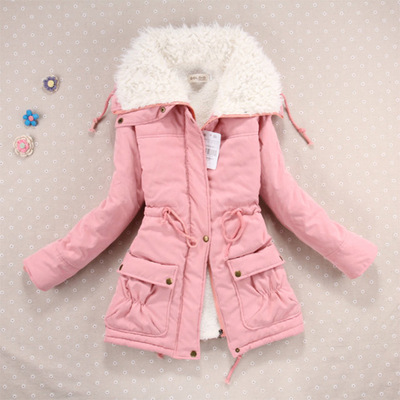 Candy-Colored Cotton Jacket with Waist Belt