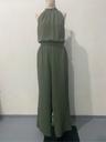 Jumpsuit Backless Lace-up Wide-leg Pants