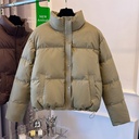 Women’s Thick Padded Jacket with Stand Collar