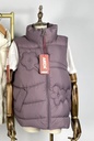 Women's Winter Sleeveless Padded Jacket – Stand Collar, Warm Cotton Filling