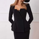 Women’s Two-Piece Casual Set with Long Sleeves and Practical Pocket Design