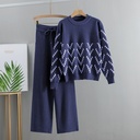Elegant Two-Piece Set – Slim Sweater with Wide-Leg Pants for a Modern Look