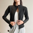 Short cashmere coat with stand collar and hoodie, lined with thick velvet