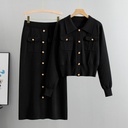 Elegant French-style Knitted Women's Suit – New and Chic Design