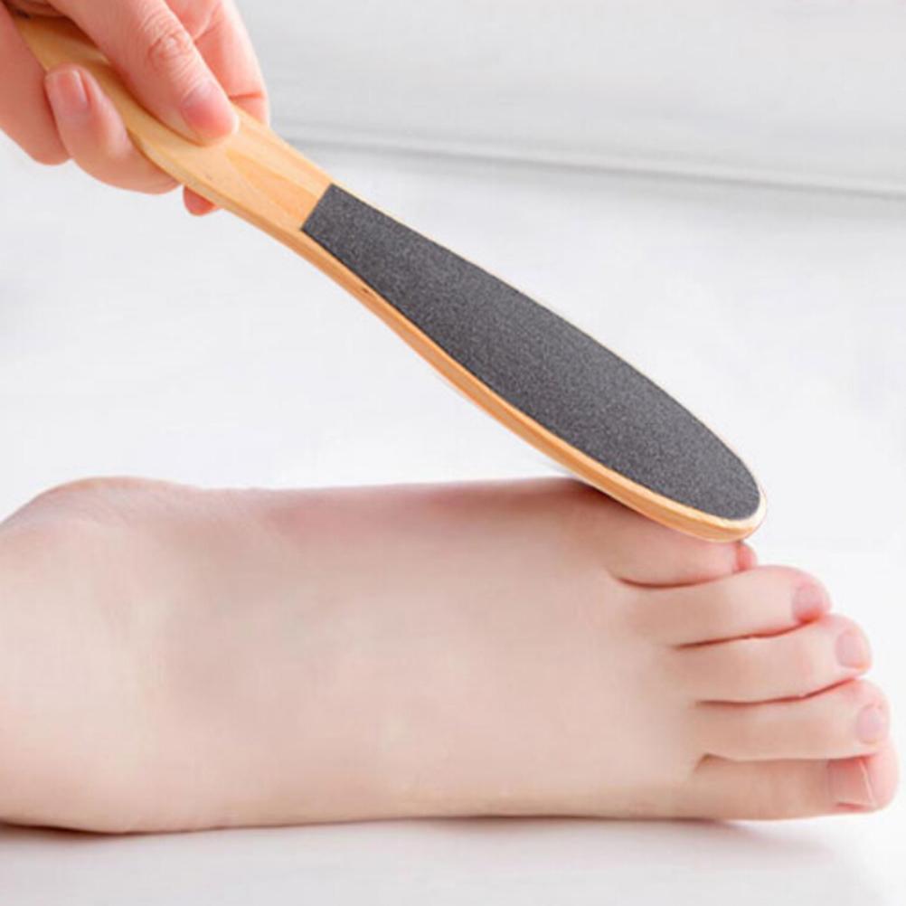 Small Wooden Handle Double-Sided Foot File