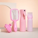 Hair care set: high-pressure spray bottle, silicone brush, hollow comb, dyeing comb.