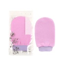 Bath gloves made of plant fibers