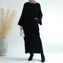 A loose abaya with an elegant and modern style 