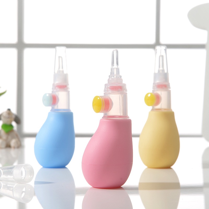 Silicone Non-Slip Baby Nasal Aspirator with Anti-Reflux Design