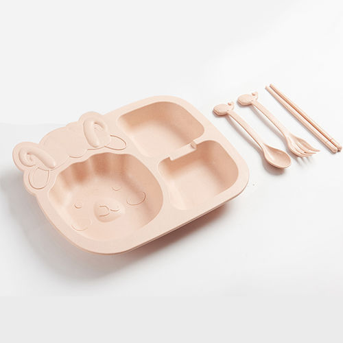 Eco-friendly Wheat Straw Children's Tableware Set