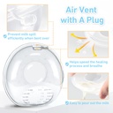 جامع حليب من السيليكون مزود بغطاء واقٍ