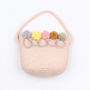 Girls’ Straw Shoulder Bag with Elegant Princess Design