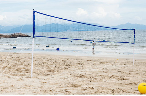 Folding Adjustable Volleyball Net Stand for Outdoor Use