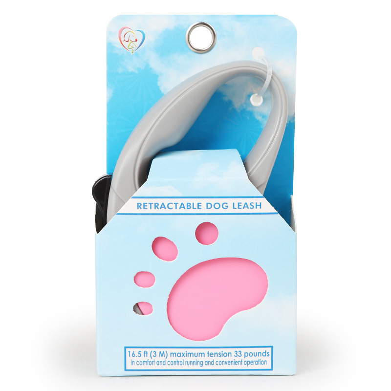 Two-Color Retractable Leash for Small and Medium Pets