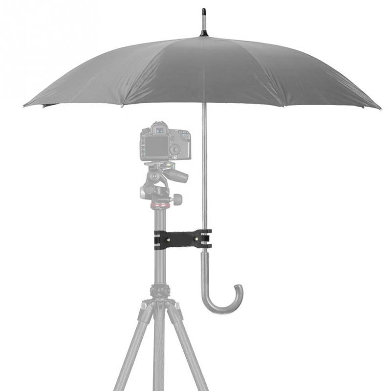 Compatible with Apple devices — tripod umbrella clip and camera umbrella holder