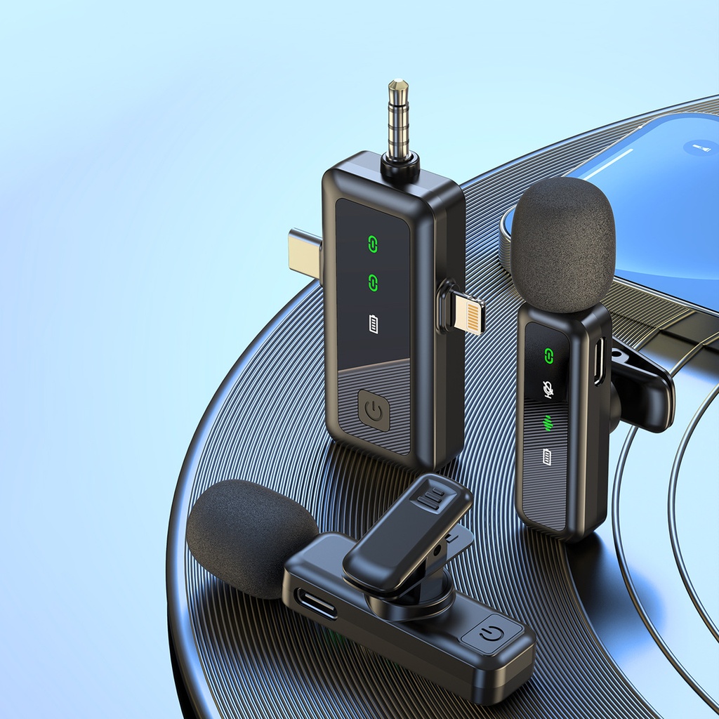 Wireless Collar Clip Microphone H65 – 3-in-1 for Phones and Computers