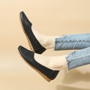 Hollow Flat Bottom Soft Bottom Slip-on Pumps Middle-aged And Elderly Comfortable