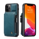 Frosted Retro Multifunction Zipper Phone Case with Flip Card Holder