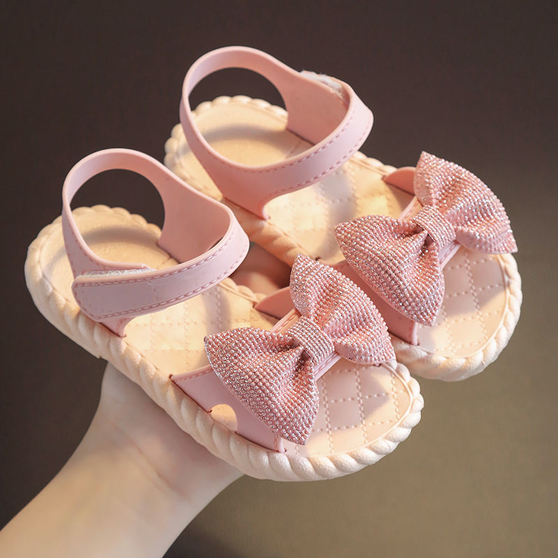 Girls’ Princess Open-Toe Beach Sandals for Summer