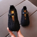 Girls’ Soft-Soled Princess Shoes – Breathable Lace, Woven Design, Open-Toe Toddler Sandals