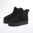 Thick winter ankle boots lined with fur