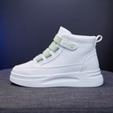 Running and casual shoes with a platform sole