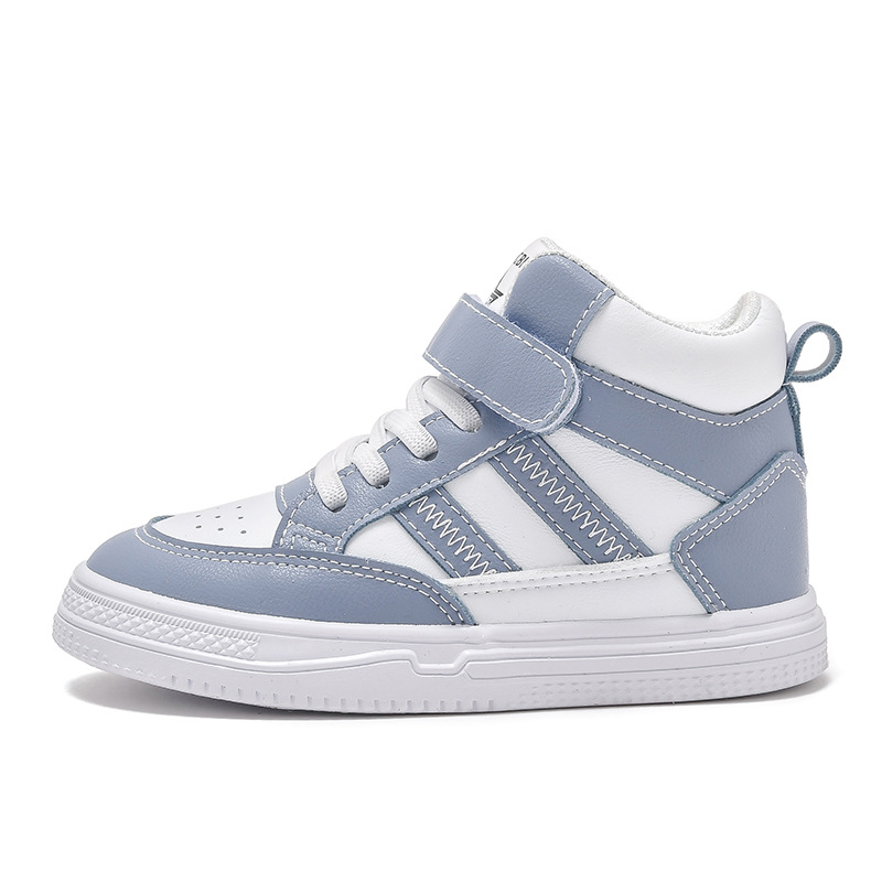 Children’s high-top waterproof leather casual sport shoes for boys