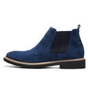 Men’s mid-cut boots crafted from genuine leather with an elegant suede-like finish