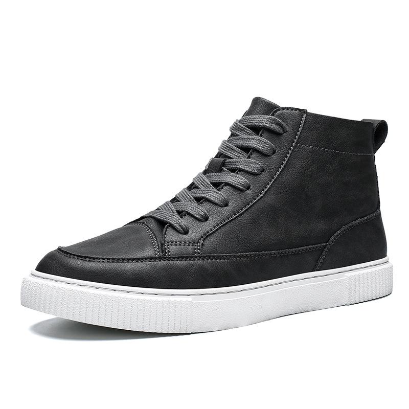 British-style men's leather boots