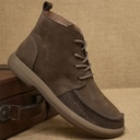 Men’s casual boots with a modern British high-top design