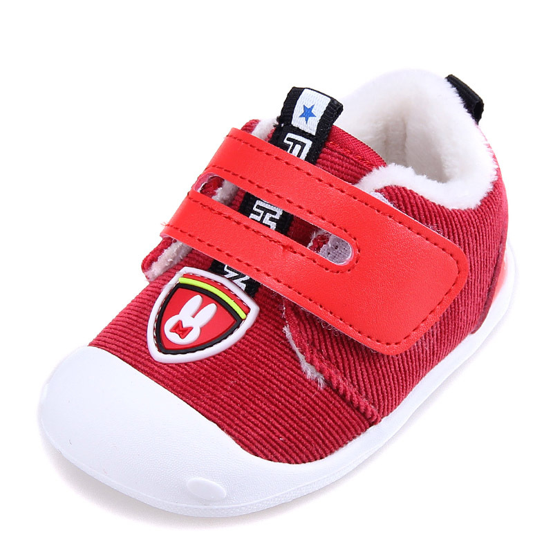 Infant Warm Cotton Shoes with Thick Plush Lining