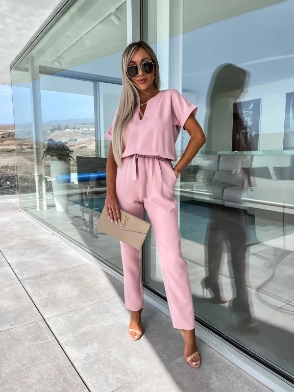 Casual Suit Independent Station Fashion Solid Color Jumpsuit