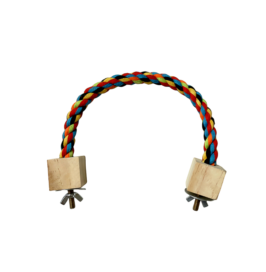 لعبة حبل تسلّق مع حلقات أرجوحة للطيور