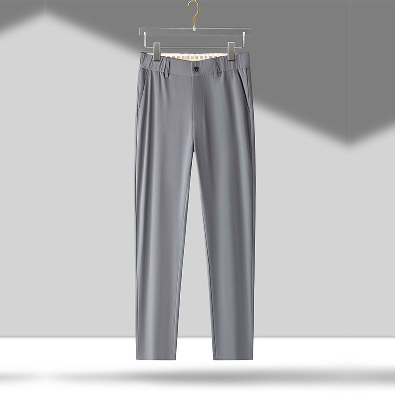 Thin Ruyi Waist Straight Business Casual Trousers Men's Summer Breathable Sun Protection