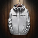 Casual Hooded Jacket with Side Zipper Pockets