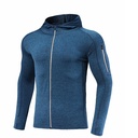 Hooded Reflective Sports Jacket with Full Zip