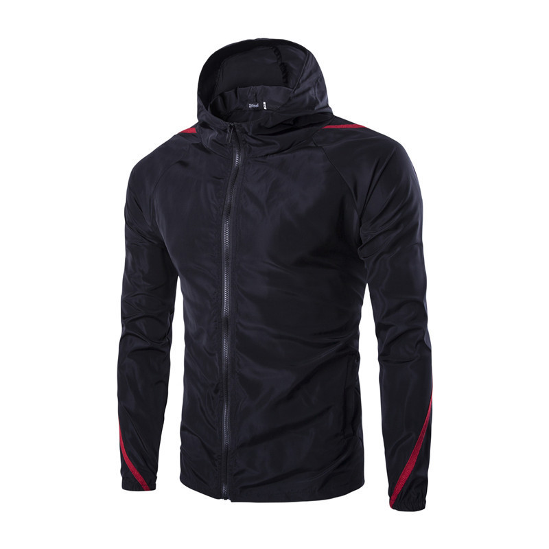 Sports Jacket with Hood and Adjustable Sleeves