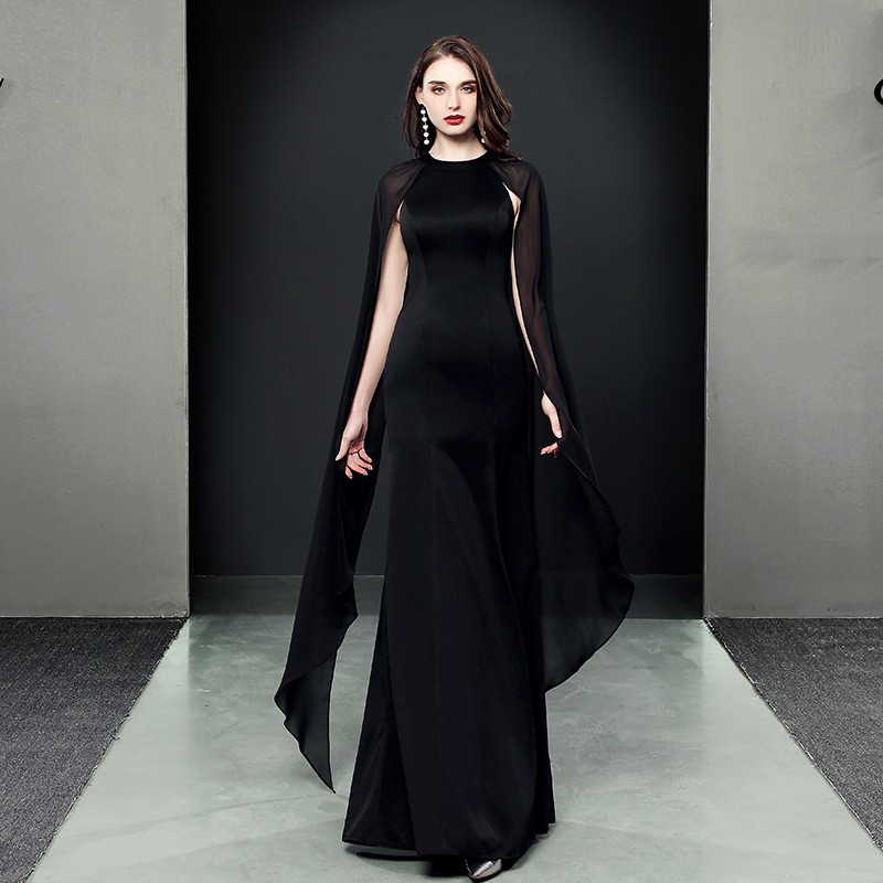 Evening Female Banquet Performance Model Host Long Dress
