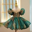 Girl's Green Birthday Performance Dress