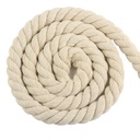 Coarse Cotton Rope 1-2-3-20mm Three-strand Beige Cotton String