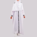 White Women's Robe Bohemian Print