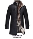Men's Mid-length Stand Collar Sheepskin Thickened Fur Overcoat Coat